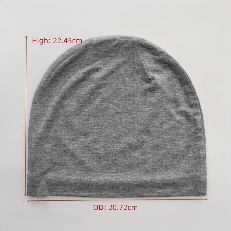 Amradield Faraday Silver Fiber Skull Hat Elasticity Cotton Beanies Slouch Cap Shielding RF Radiation Knit Cap Blocking Signal - Image 5